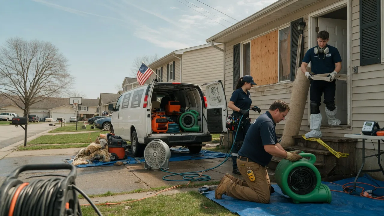 Water Damage Restoration in Lawrenceville, IL near me